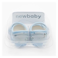 Dojčenské capačky New Baby modrá chlapec 0-3 m