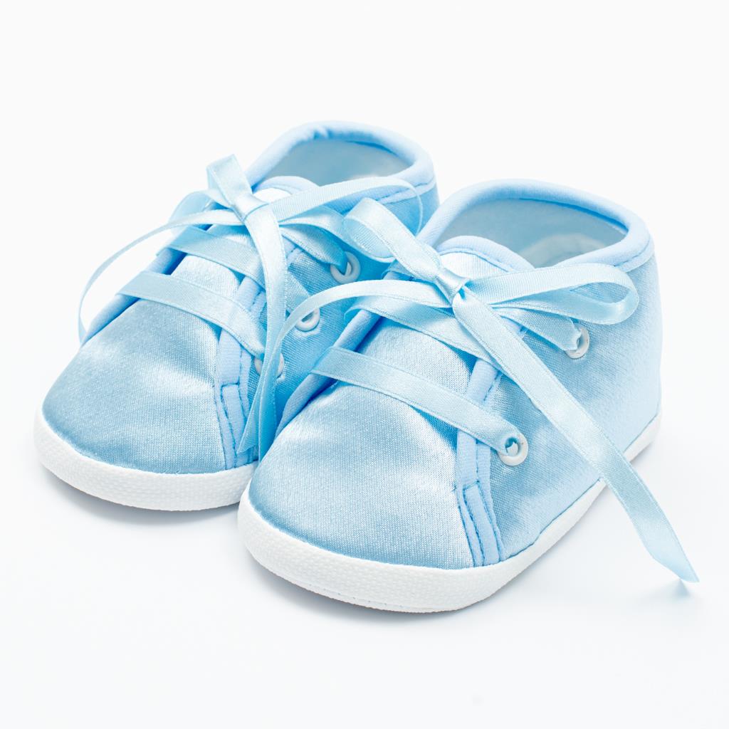 Dojčenské saténové capačky New Baby modrá 3-6 m-3-6 m