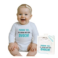 Body s potlačou New Baby Pardon tati,... máš šéfov dvoch! - darčekové balenie