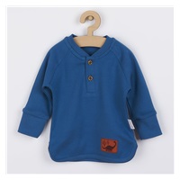 Dojčenské bavlnené tričko Nicol Ivo modrá