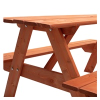 Detské drevené posedenie lavica a stôl NEW BABY 118 x 90 cm