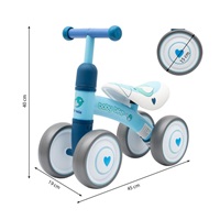 Detské odrážadlo Baby Mix Baby Bike Fruit blue