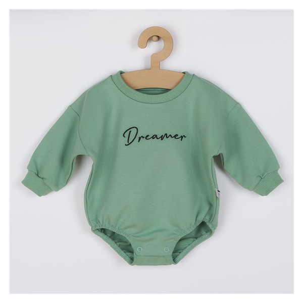 Dojčenské teplákové body baggy Koala Dreamer zelená