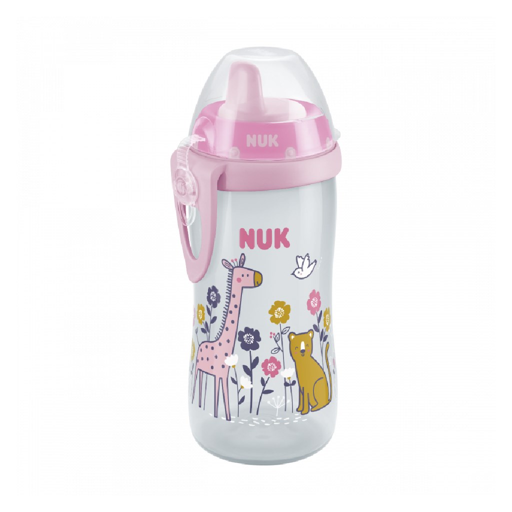 Detská fľaša NUK Kiddy Cup 300 ml  ružová