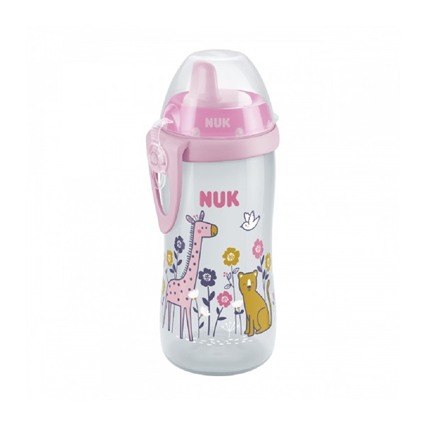 Detská fľaša NUK Kiddy Cup 300 ml ružová