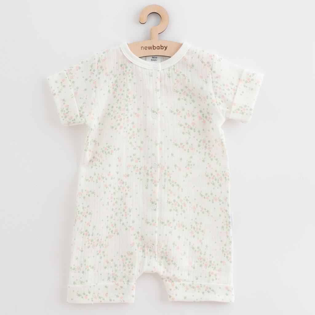 Dojčenský letný mušelínový overal New Baby Diana-86 (12-18m)