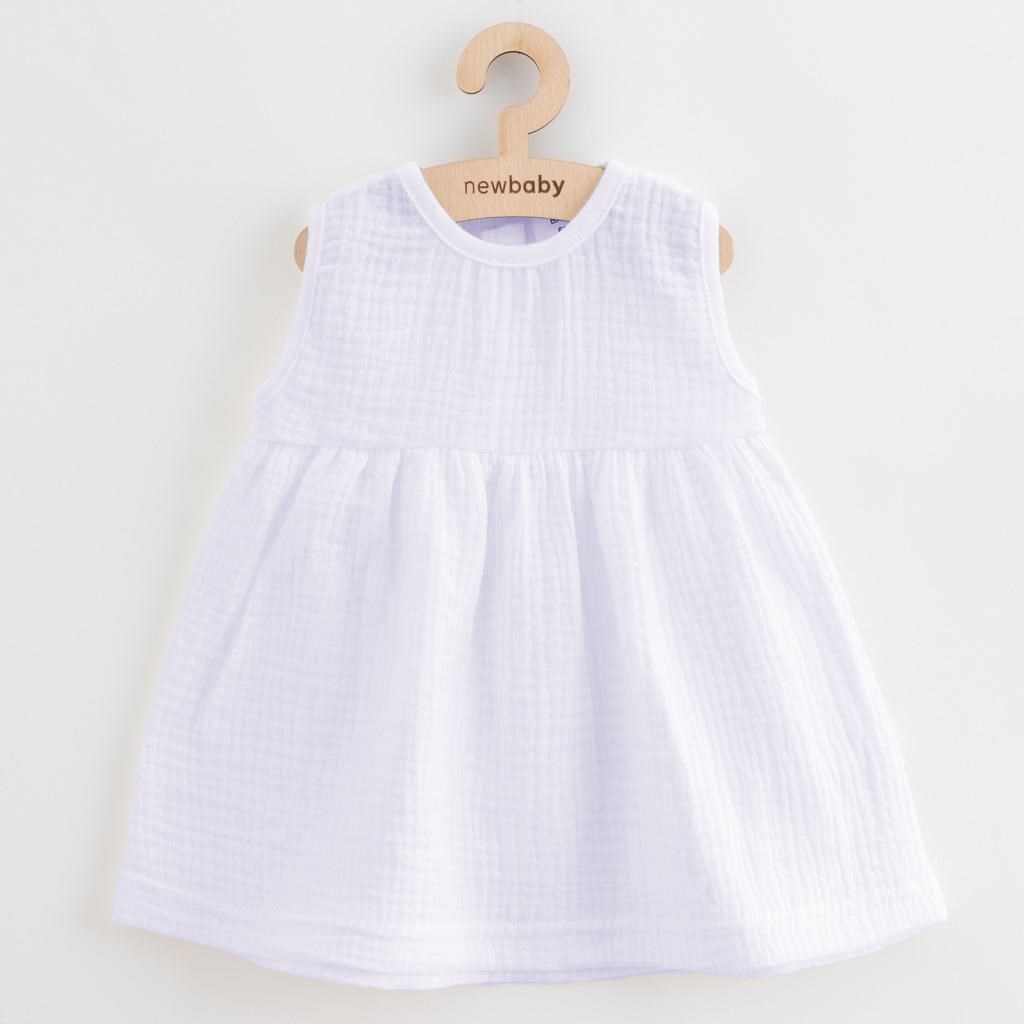 Dojčenské mušelínové šaty New Baby Elizabeth 80 (9-12m)
