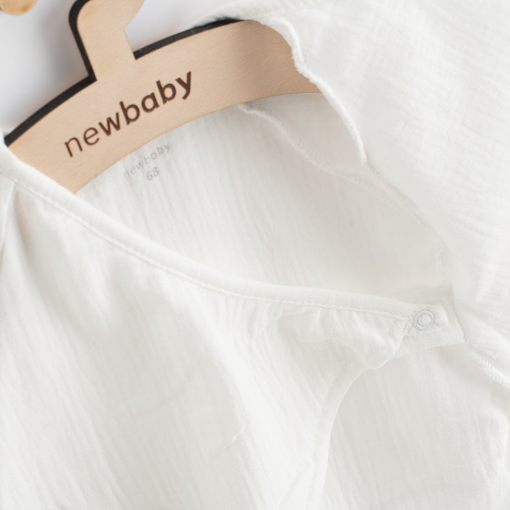 Letný dojčenský mušelínový overal New Baby Soft dress béžový