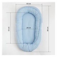Mušelínové hniezdočko pre bábätko New Baby modré