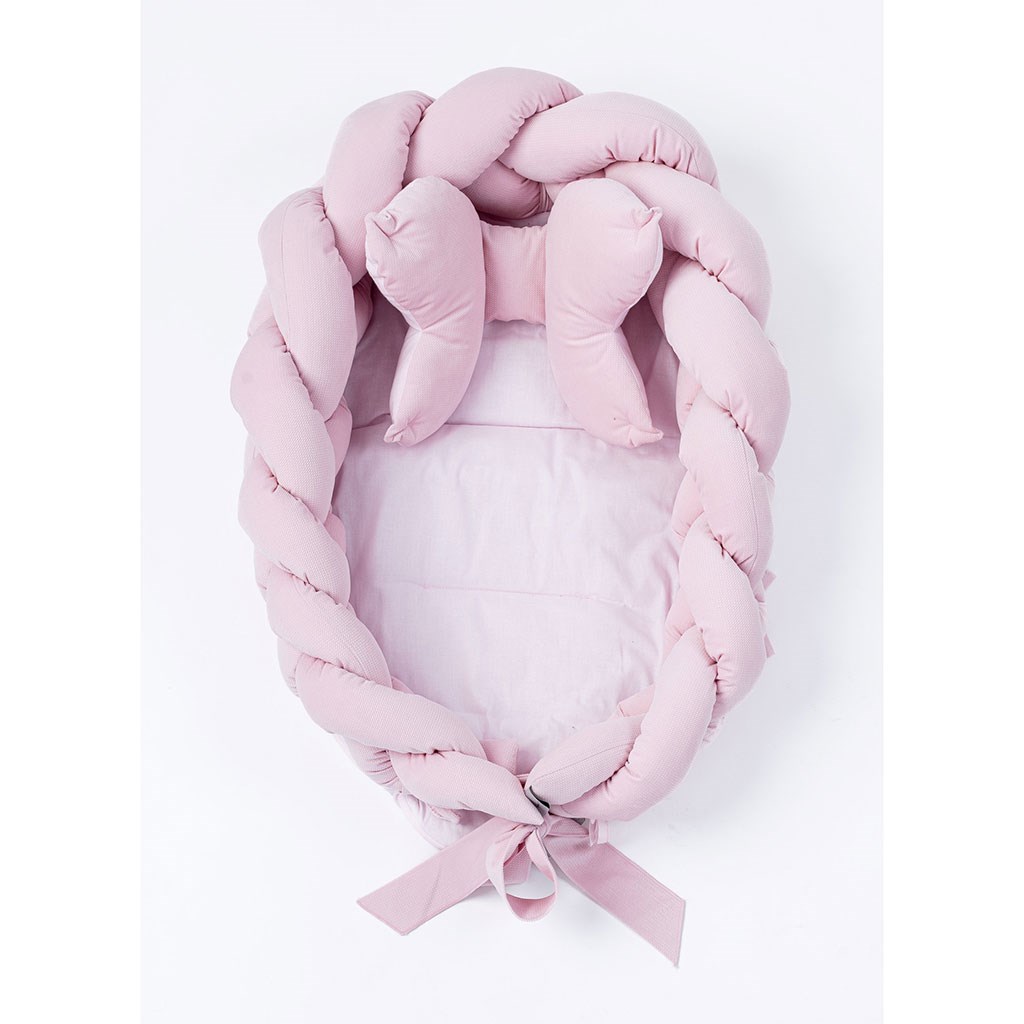 Pletené hniezdočko pre bábätko Velvet Belisima pink