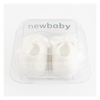 Dojčenské krajkové capačky New Baby béžová 0-3 m