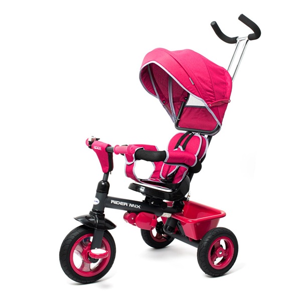 Detská trojkolka Baby Mix 5v1 RIDER 360° ružová (poškodený obal)