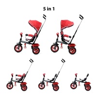 Detská trojkolka Baby Mix 5v1 RIDER 360° ružová (poškodený obal)