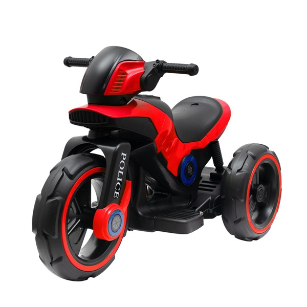 Detská elektrická motorka Baby Mix POLICE červená (poškodený obal)