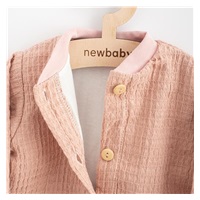 Dojčenský mušelínový kabátik New Baby Comfort clothes ružová