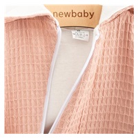 Dojčenský mušelínový overal s kapucňou New Baby Comfort clothes ružová