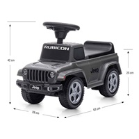 Odrážadlo Jeep Rubicon Gladiator Milly Mally šedé