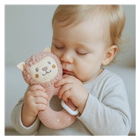 Detská plyšová hrkálka New Baby Lama