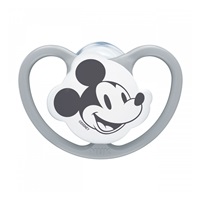 Cumlík Space NUK 0-6m Disney Mickey Mouse sivý