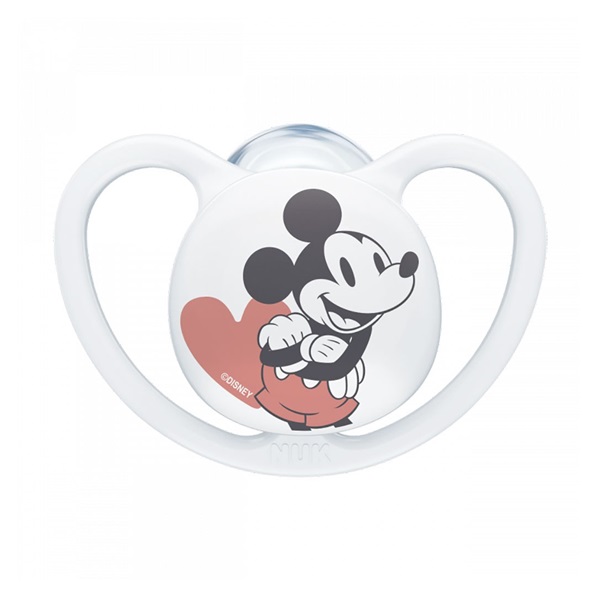 Cumlík Space NUK 6-18m Disney Mickey Mouse biela
