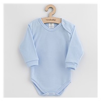 Dojčenské bavlnené body New Baby modrá