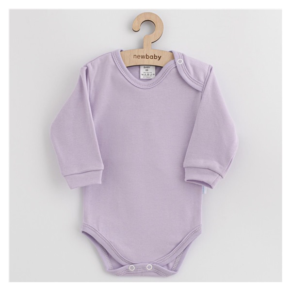 Dojčenské bavlnené body New Baby fialová