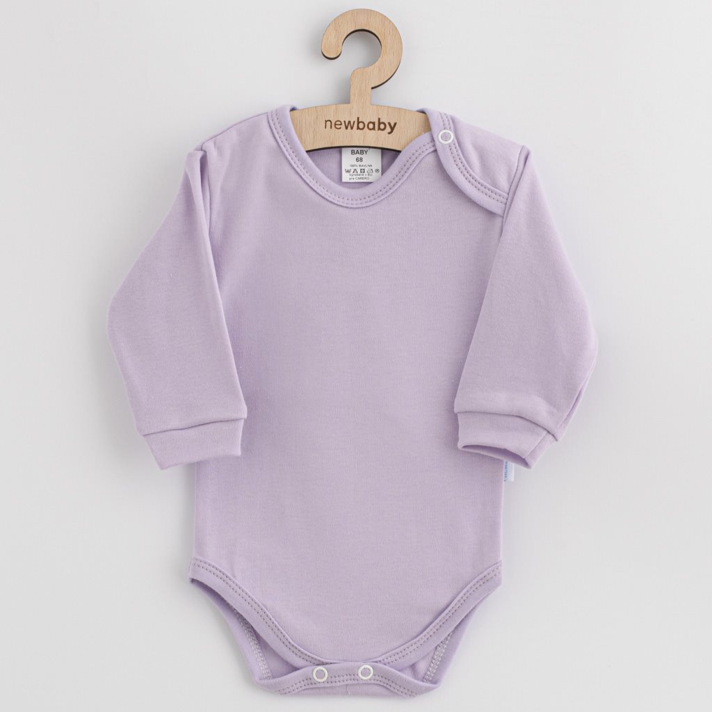 Dojčenské bavlnené body New Baby fialová