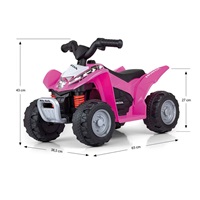 Elektrická štvorkolka Milly Mally Honda ATV ružová