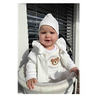Dojčenský kabátik na gombíky New Baby Luxury clothing Laura biely