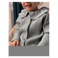 Dojčenský kabátik na gombíky New Baby Luxury clothing Laura ružový