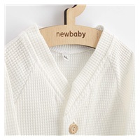 Dojčenský kabátik na gombíky New Baby Luxury clothing Oliver biely