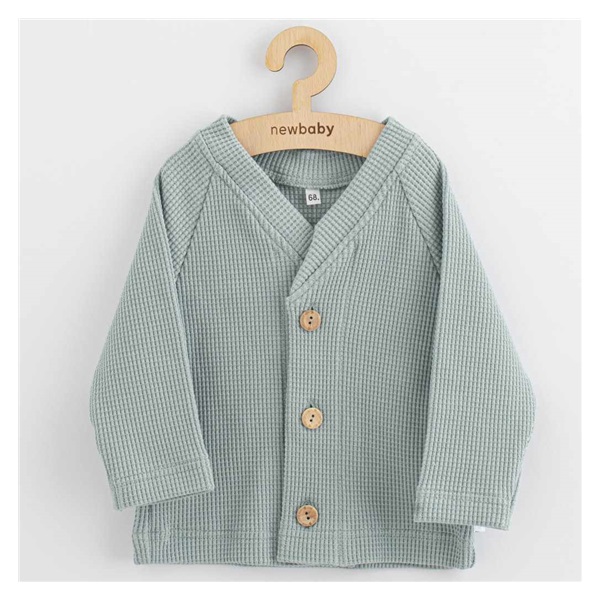 Dojčenský kabátik na gombíky New Baby Luxury clothing Oliver sivý
