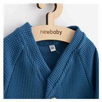 Dojčenský kabátik na gombíky New Baby Luxury clothing Oliver modrý