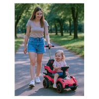 Detské odrážadlo s vodiacou tyčou Baby Mix Speed červené