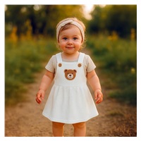 Dojčenská sukienka na traky New Baby Luxury clothing Laura biela