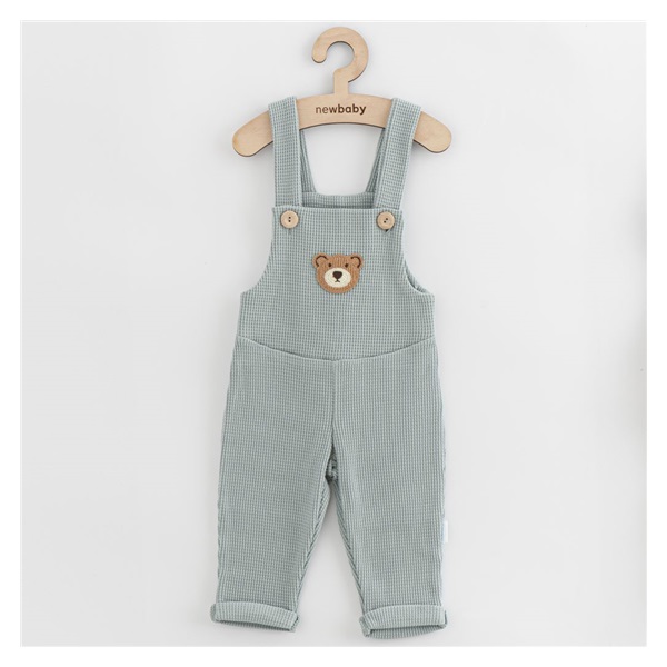 Dojčenské zahradníčky New Baby Luxury clothing Oliver sivé