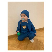 Dojčenské zahradníčky New Baby Luxury clothing Oliver modré