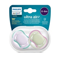 Dojčenský cumlík Ultra air Neutral  Avent 0- 6 mesiacov - 2 ks dievča