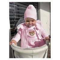 Dojčenská bavlnená čiapočka New Baby Luxury clothing biela