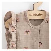 Letné dojčenské mušelínové šaty New Baby Rainbow