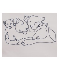 Detská rozkladacia pohovka New Baby Lion Family light grey