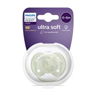 Dojčenský cumlík Ultrasoft Premium Avent 0-6 mesiacov listy