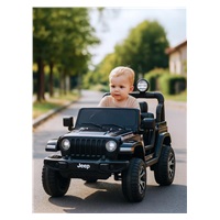 Detské elektrické autíčko Baby Mix Jeep Wrangler Rubicon čierne