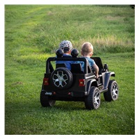 Detské elektrické autíčko Baby Mix Jeep Wrangler Rubicon čierne