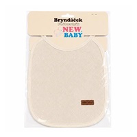 Detský froté podbradník podšitý PVC New Baby béžový