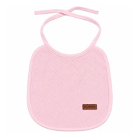 Detský froté podbradník podšitý PVC New Baby ružový