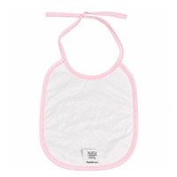 Detský froté podbradník podšitý PVC New Baby ružový