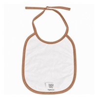 Detský froté podbradník podšitý PVC New Baby hnedý