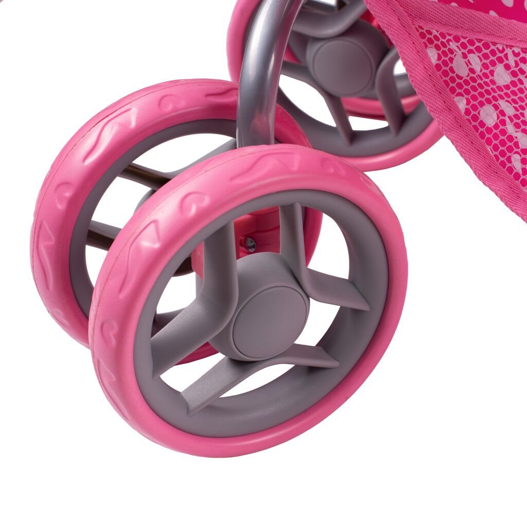 Multifunkčný kočík pre bábiky PlayTo Jasmínka svetlo ružový
