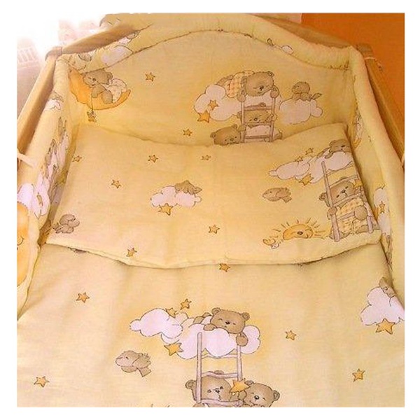 2-dielne posteľné obliečky New Baby 100/135 cm bežové s medvedíkom